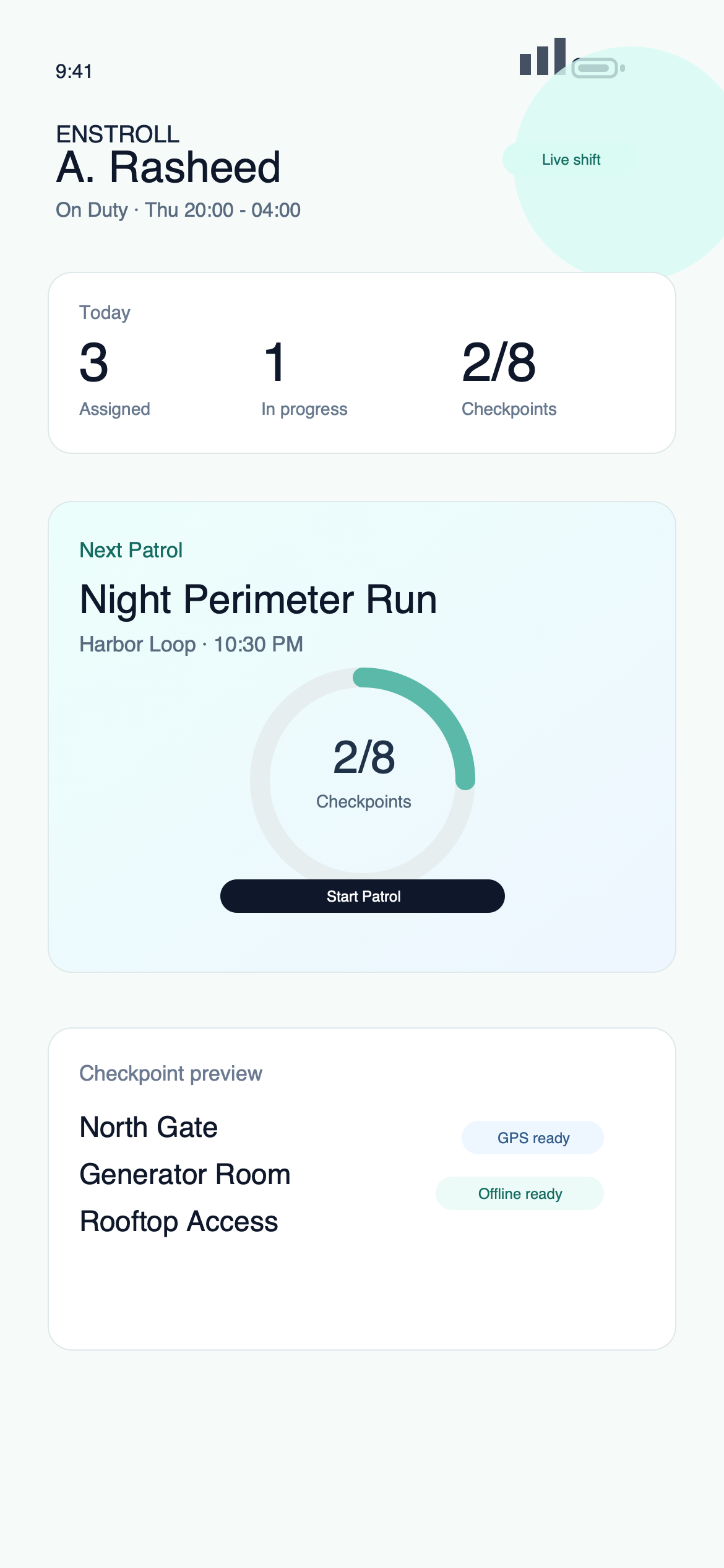 Dashboard screenshot